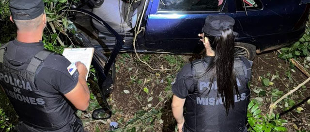 COLONIA AURORA: Tres personas resultaron con lesiones leves tras un despiste en zona rural
