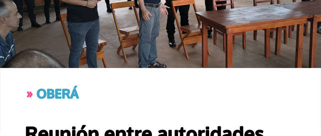 OBERÁ: Reunión entre autoridades policiales y productores para reforzar la seguridad en zonas rurales