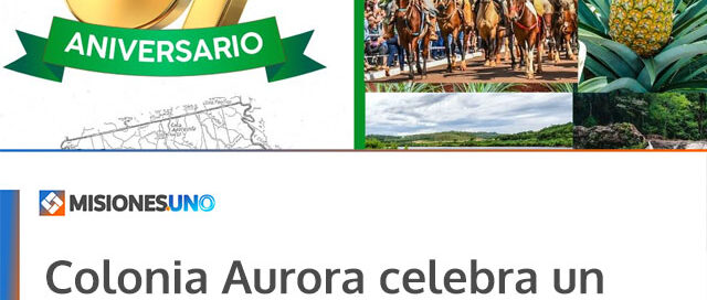 Colonia Aurora celebra un nuevo aniversario destacando su historia y el compromiso de su comunidad